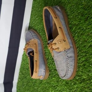 NWOT Sperry Original Fleck Canvas 2-Eye Boat Shoes